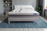 Pacchetto letto completo - Materasso 180x200cm + Box spring con doghe (kit) + 2 cuscini + Piumino - Actilatex Relax
