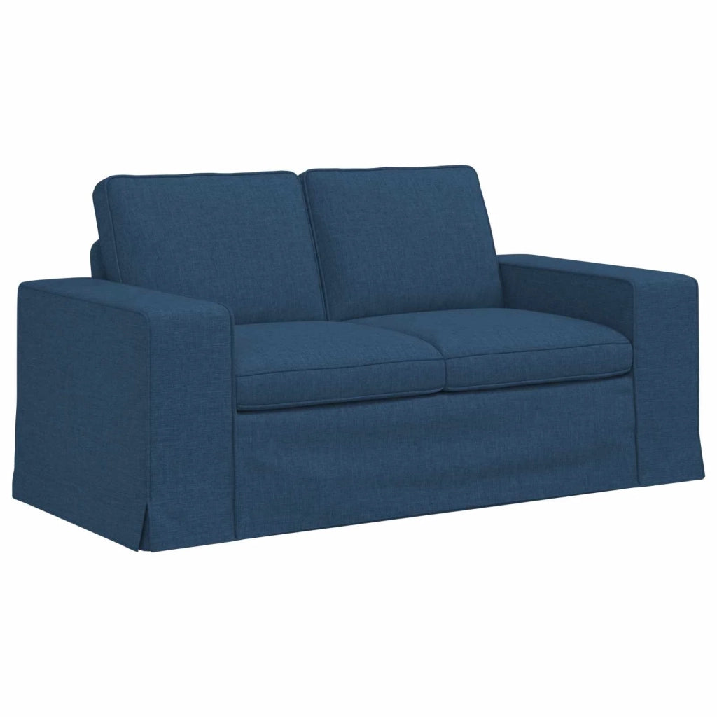 Set di divani 2 pcs Blu 162 x 80 x 82 cm Tessuto