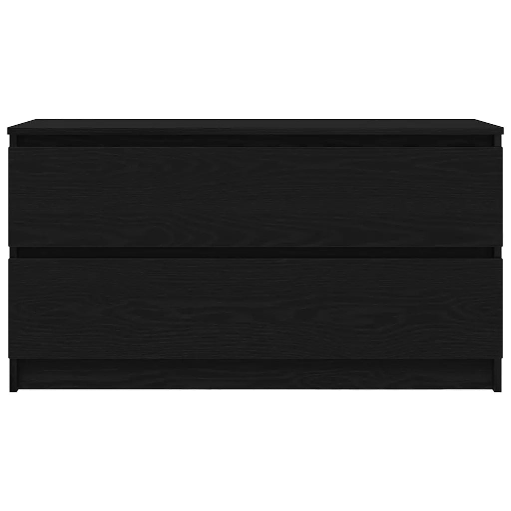 Mobile Porta TV-Credenza TV Nero 100x35x54 cm in Legno Multistrato