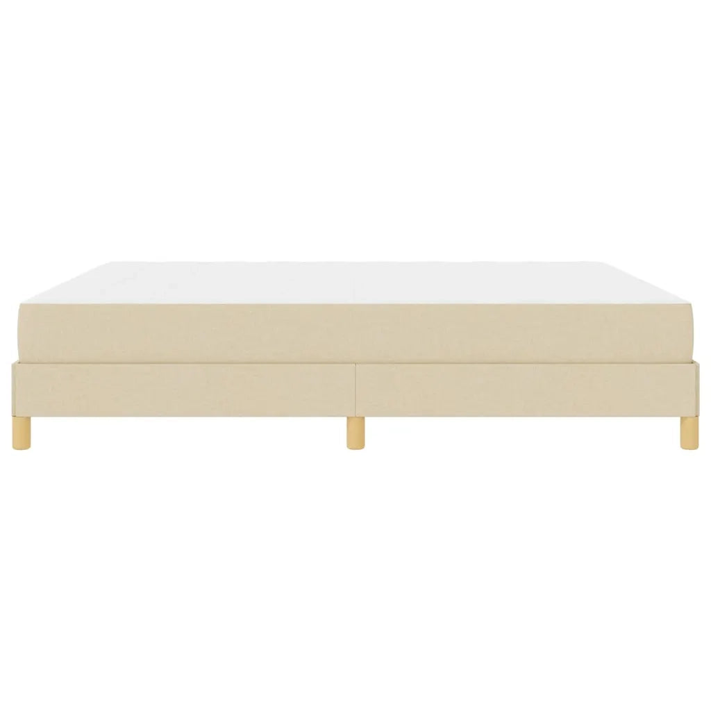 vidaXL Letto a molle Crema e Marrone 180 x 200 cm