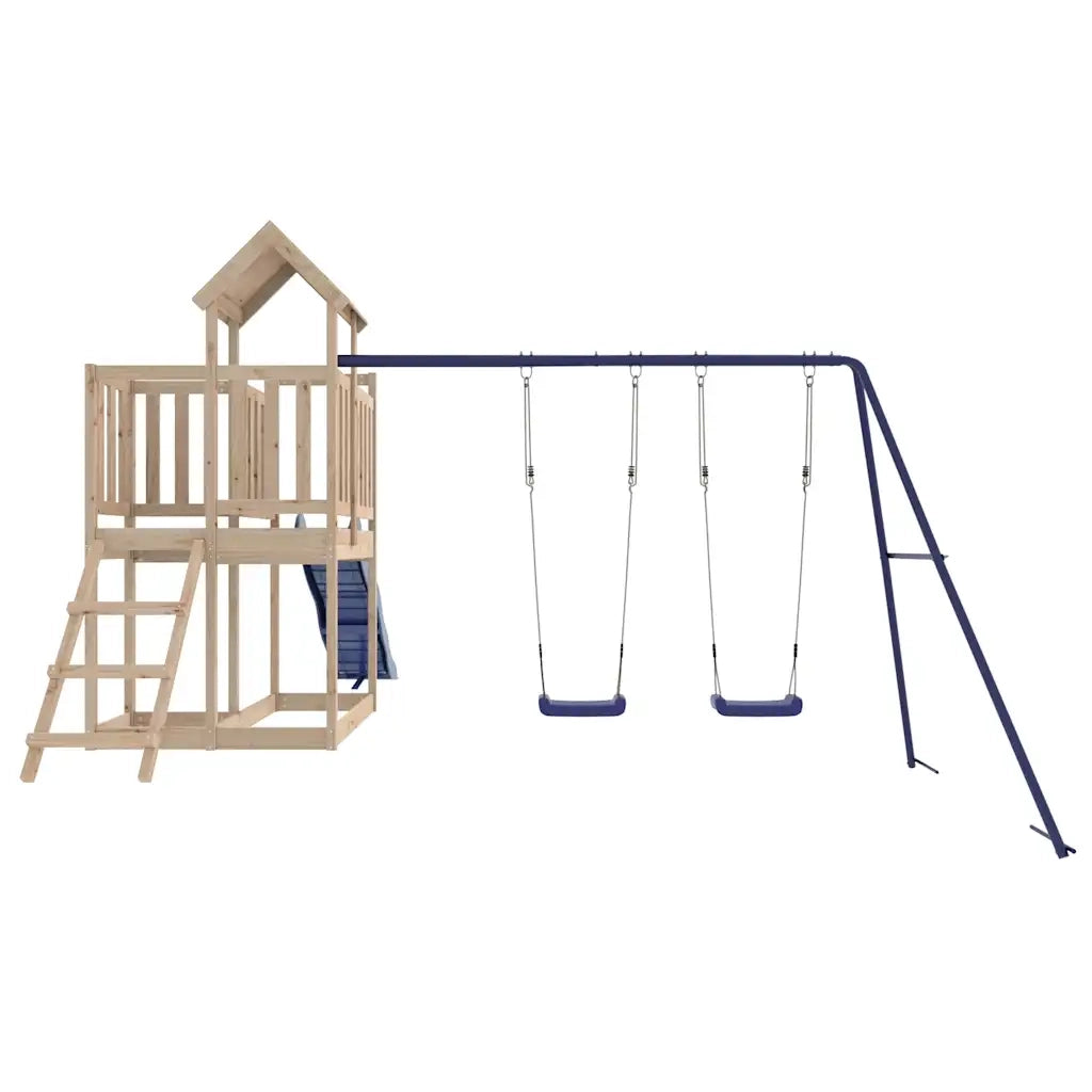 Set da Gioco da Esterno in Legno Massello di Pino 3155843