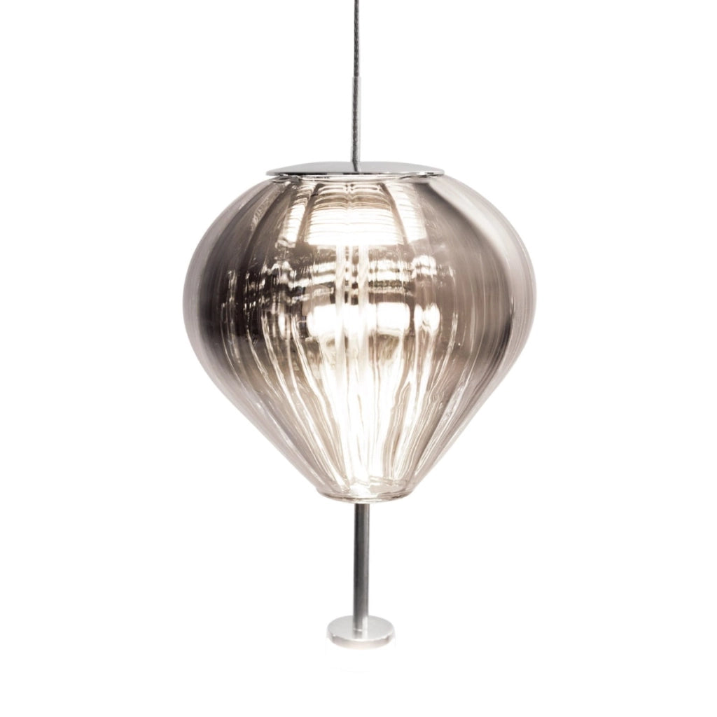 Lampada a sospensione moderna bianca vetro fumé LED 6W Maxlight