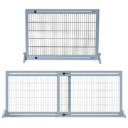 Cancello per scale per cani ¨C zephmum ¨C Grigio Blu + Nero 180 cm