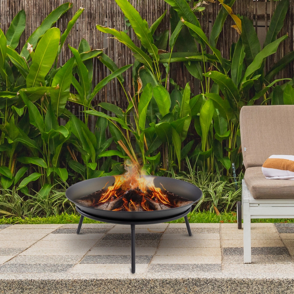 Brasero per Esterno Giardino ¨C zephmum ¨C Nero ?47x21 cm