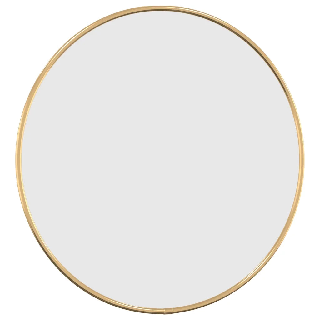 Specchio da Parete-Specchio a muro Dorato ? 40 cm Rotondo