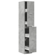 Mobiletto da farmacia grigio cemento 30 x 41 x 174,5 cm pratico contenitore stile classico legno grigio cemento 02_0055652