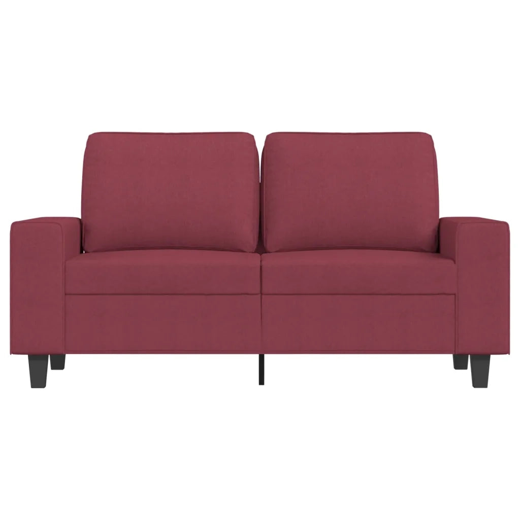 Divano a 2 Posti-Sofa 2 Posti Rosso Vino 120 cm in Tessuto 137445