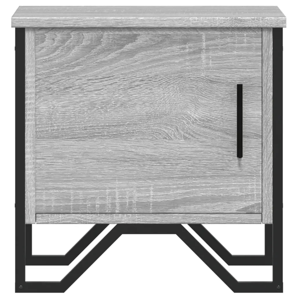 Comodino Grigio Sonoma 40x30x40 cm in Truciolato 848520