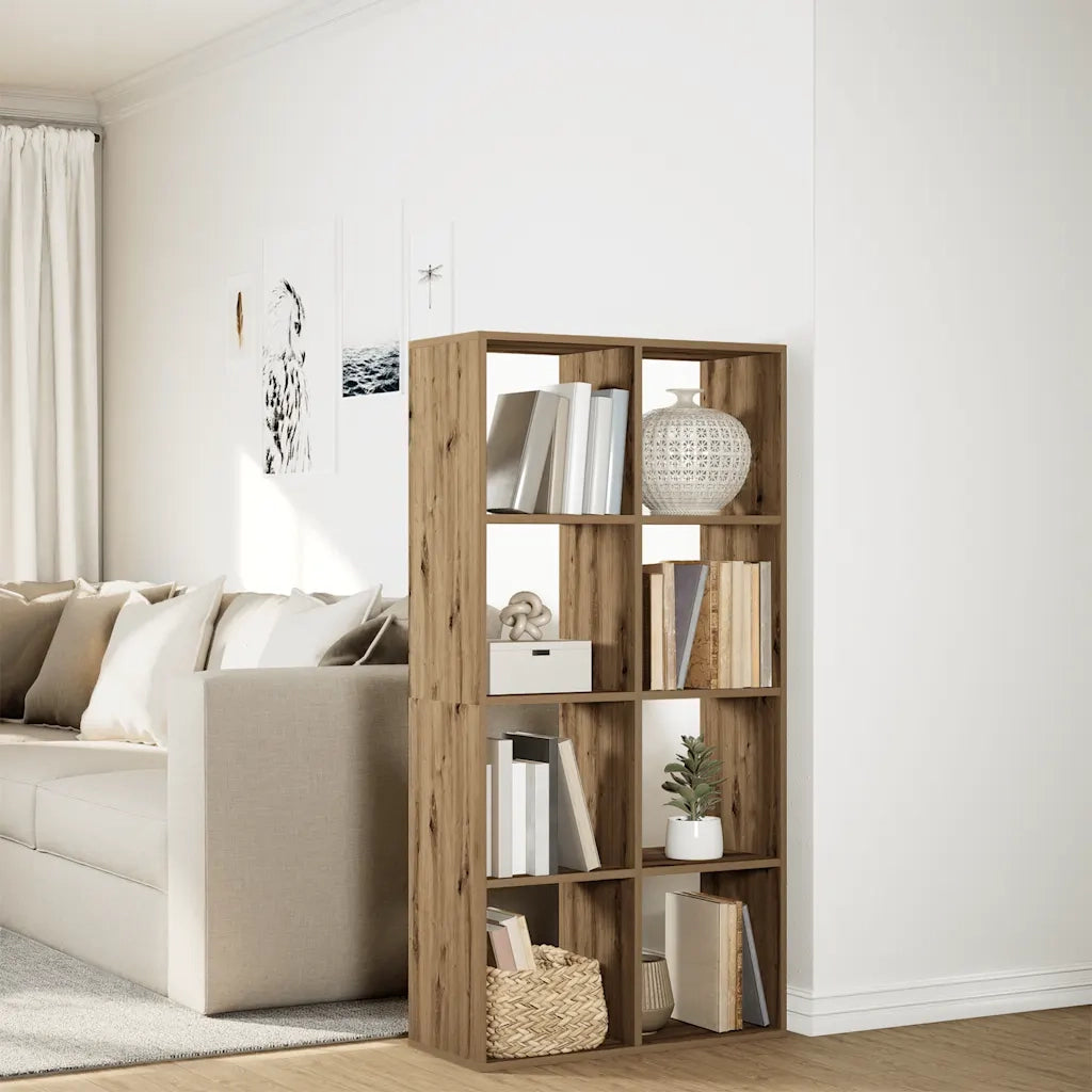 Libreria Divisorio Rovere Artigianale 69,5x29x137,5 Truciolato 858029