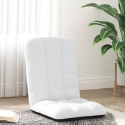 Sedia da Terra Pieghevole Bianco 71x51x62 cm in Tessuto 4019743