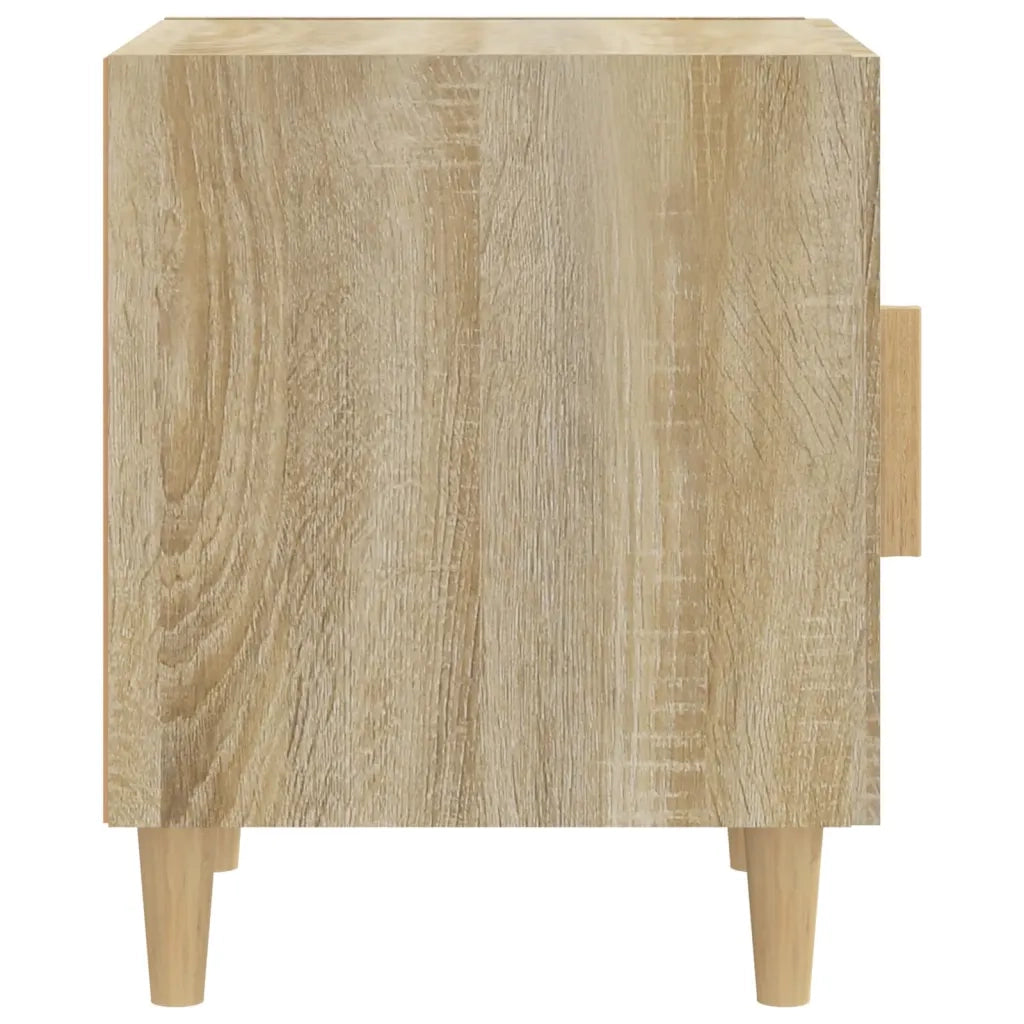 Comodini 2 pz-Set di 2 Tavolino da notte Rovere Sonoma in Legno Multistrato 177399