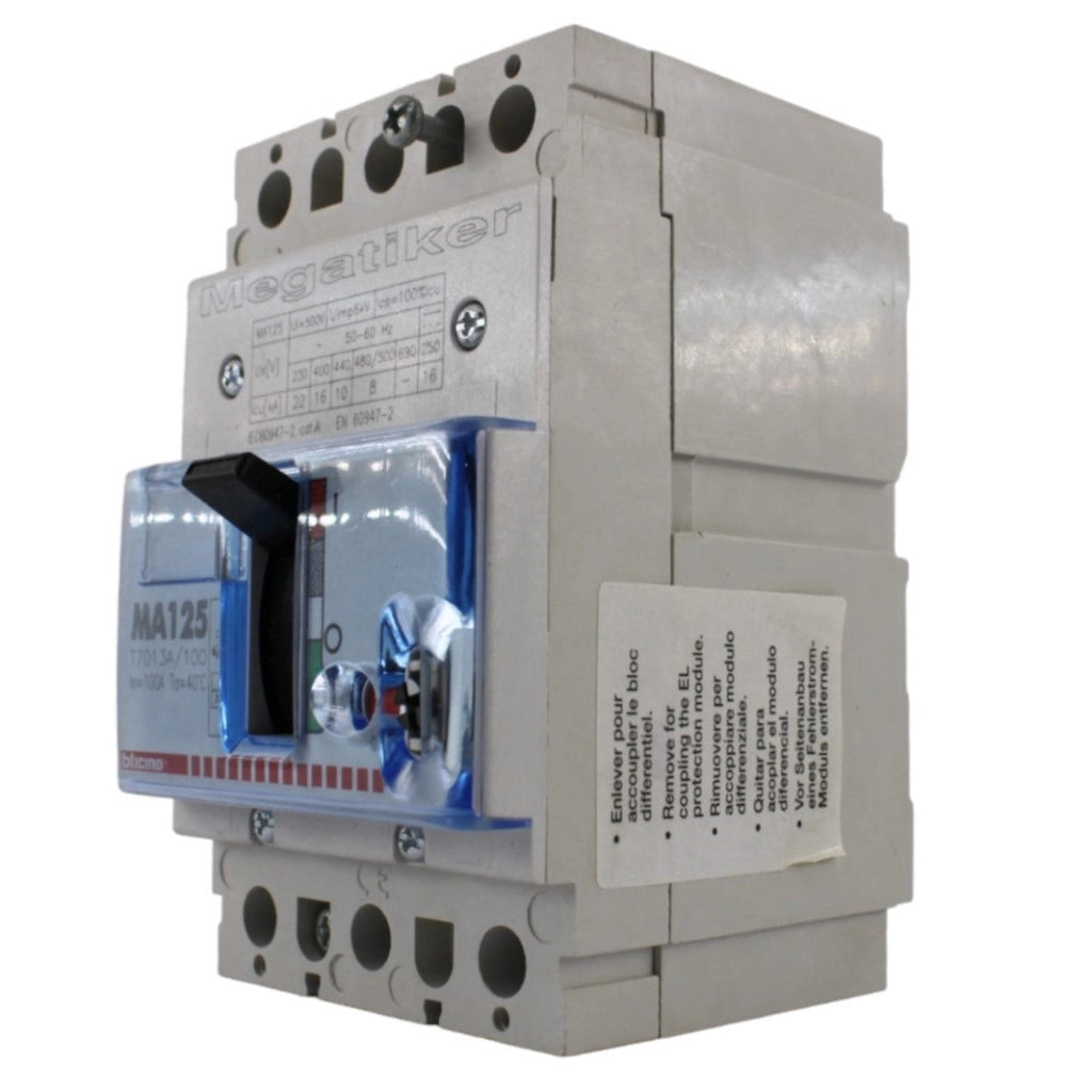 Interruttore Bticino megatiker MA125 T7013A/100 3 POLI 100A