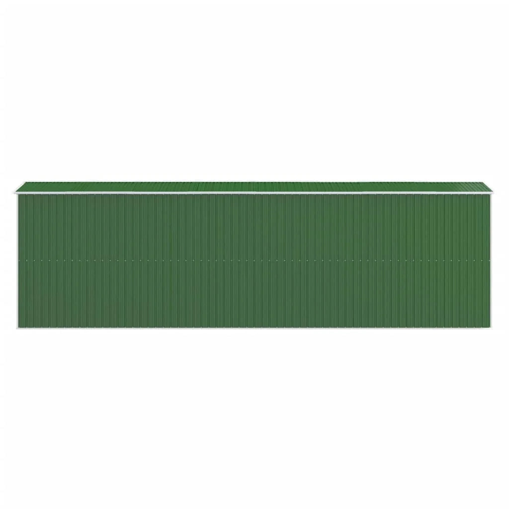 Casetta da giardino cabina ripostiglio casetta da esterno robusta casetta per attrezzi 192 x 689 x 223 cm acciaio zincato verde 02_0022367