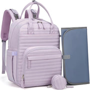 Borsa per neonato, borsa da viaggio per neonati, universale, con sacchetti isolanti, borsa da viaggio con cuscino per il cambio per mamma e papà, borsa da viaggio elegante per la cura del neonato
