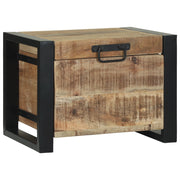 Bauli di stoccaggio  40x30x30cm in legno massello di mango e metallo
