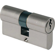 CILINDRO SAGOMATO 2300 IBFM - OTT.CROMO SATINATO CHIAVI 3 CAMMA DIN MM 75 35+40- 2 pezzi