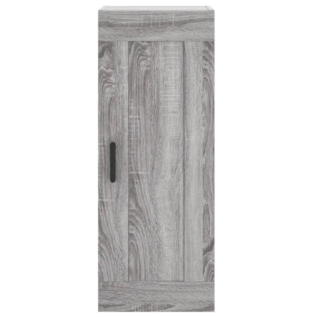 vidaXL Credenza Grigio Sonoma 34,5x34x180 cm in Legno Multistrato