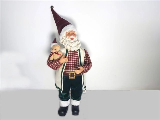 Carillon Giocattoli Musicali Babbo Natale Natalizio Decorativo Beige
