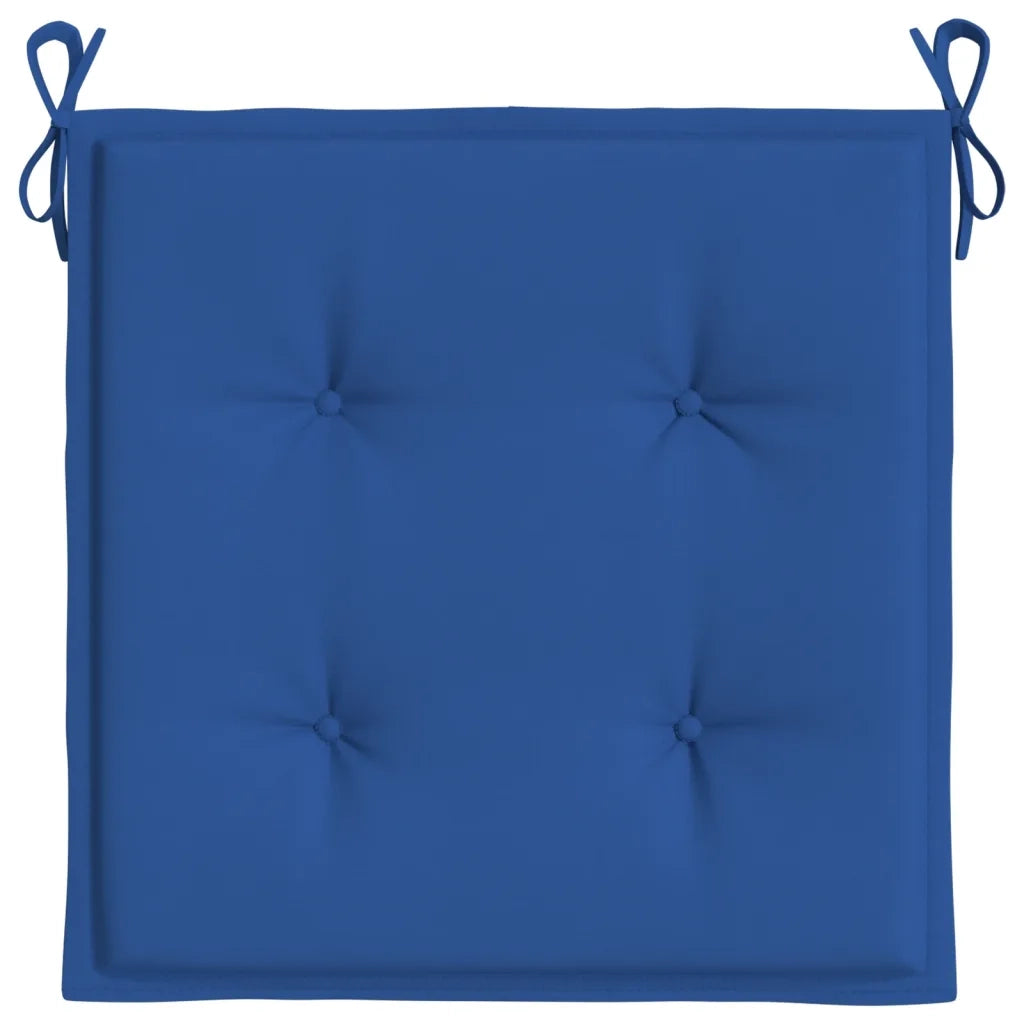 Cuscini per Sedia 6 pz | Cuscini per sedie Blu Reale 50x50x4 cm in Tessuto Oxford