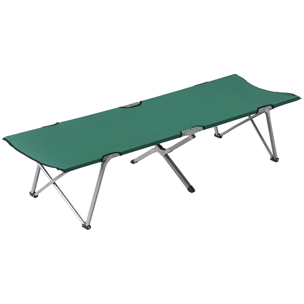Letto da Campeggio Pieghevole ¨C Xylo ¨C Tessuto Oxford 600D Struttura Metallo 193x64x40 cm Verde