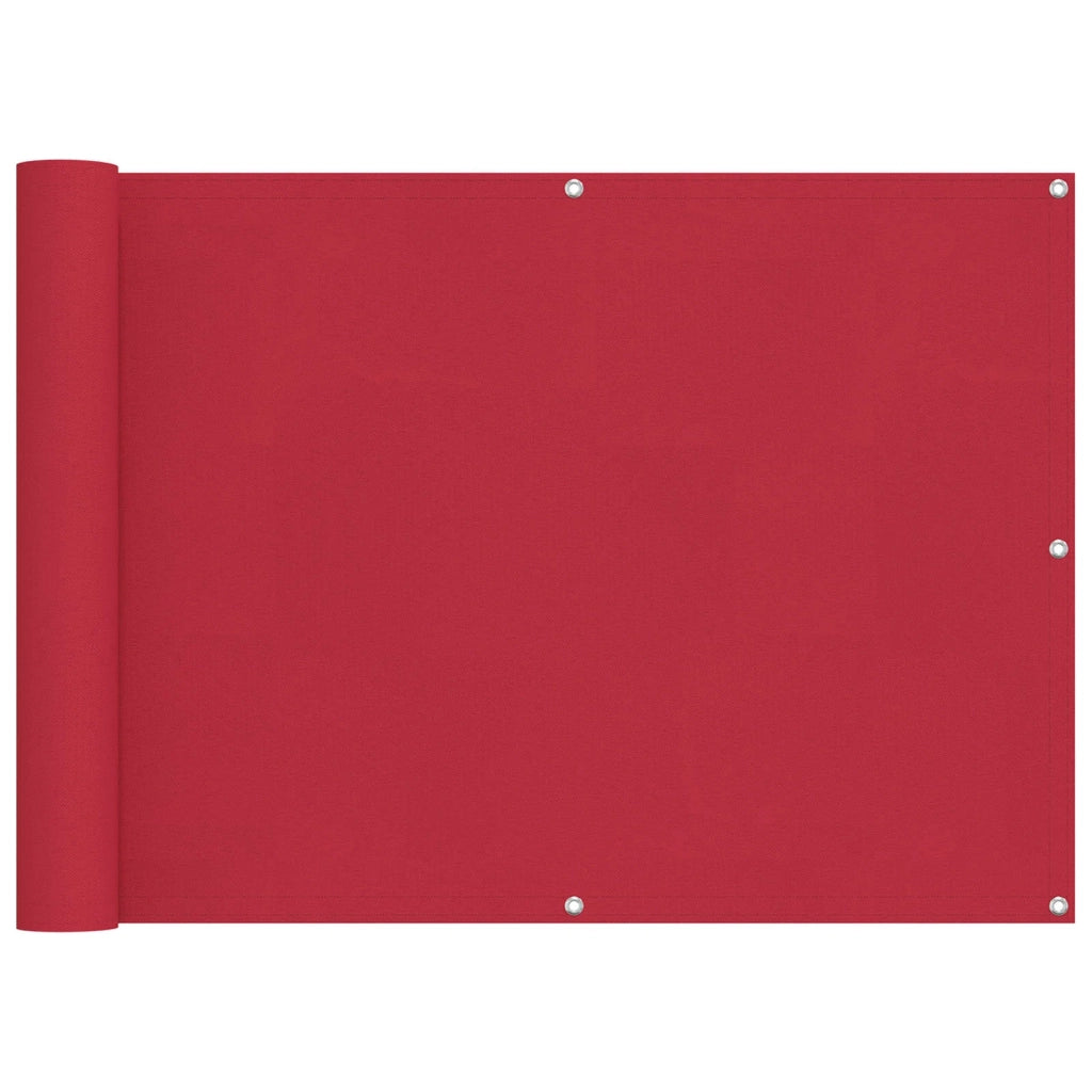 Schermo da balcone Rosso 75 x 200 cm Oxford alu rivestito in PU 42030808