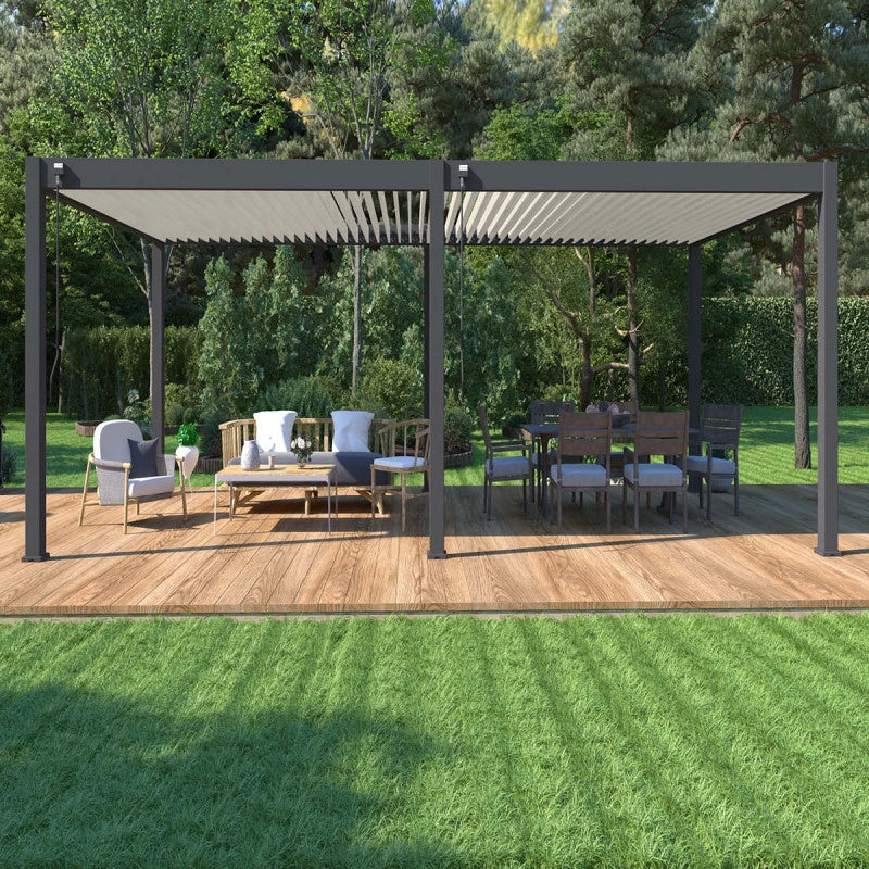 Pergola bioclimatica OmbrÃ©a VS autoportante 4x8M
