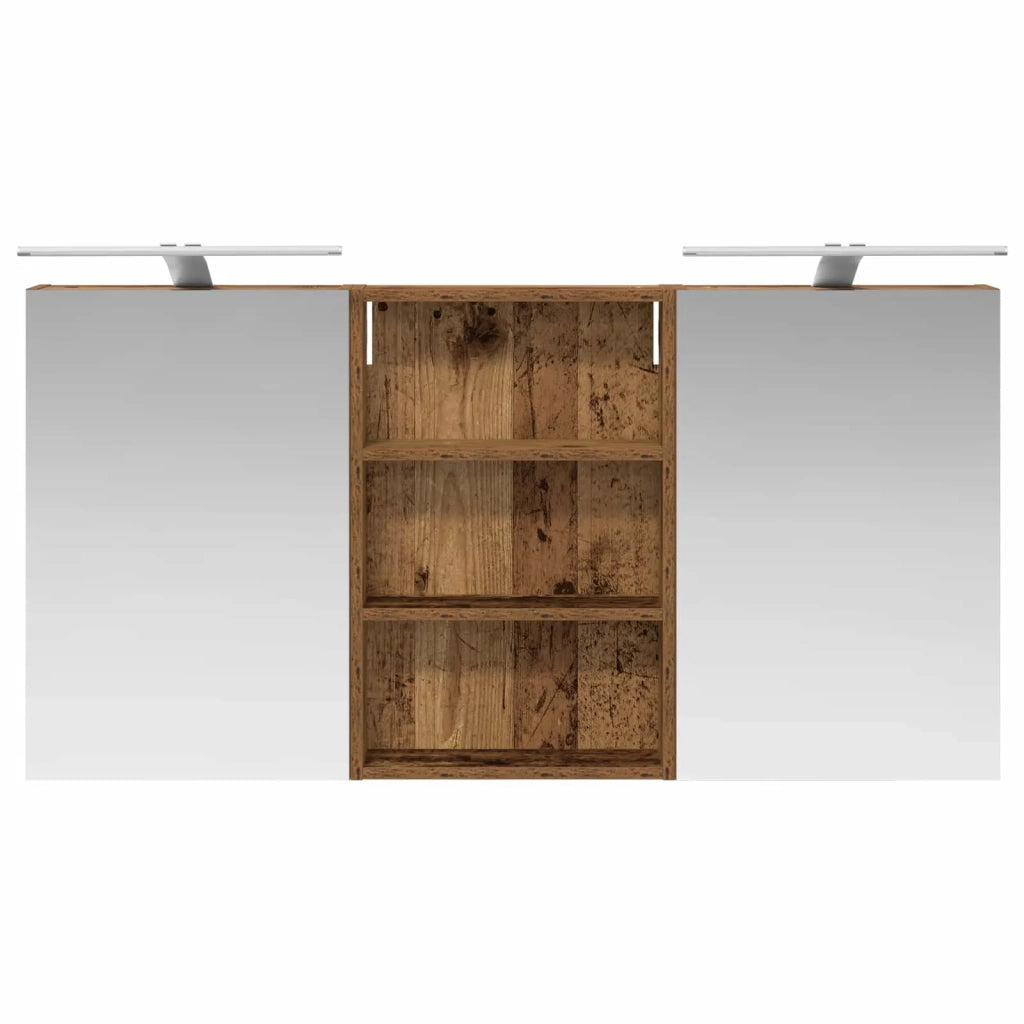 Set di Armadi da Bagno con porta 3 pcs 120 x 10,5 x 60,5 cm 3403742