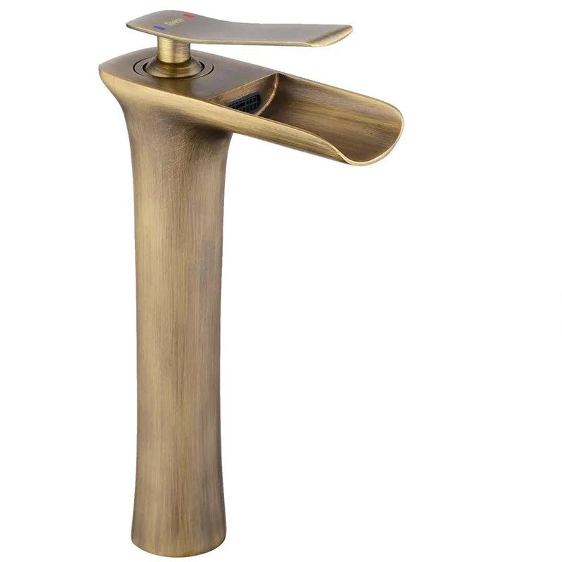 Rubinetto Da Lavabo Rea Laguna Antique Brush Gold High