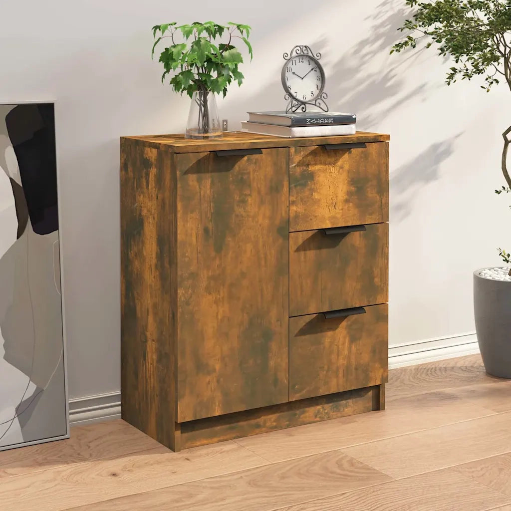 Credenza | Madia | Buffet da pranzo | Armadio da pranzo Rovere Fumo 60x30x70 cm in Legno tecnico