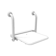 Sedile ribaltabile per doccia con seduta anatomica, inox
