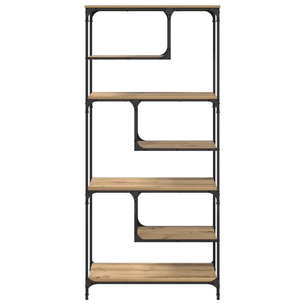 Libreria rovere artigianale 81 x 36 x 176 cm Legno multistrato