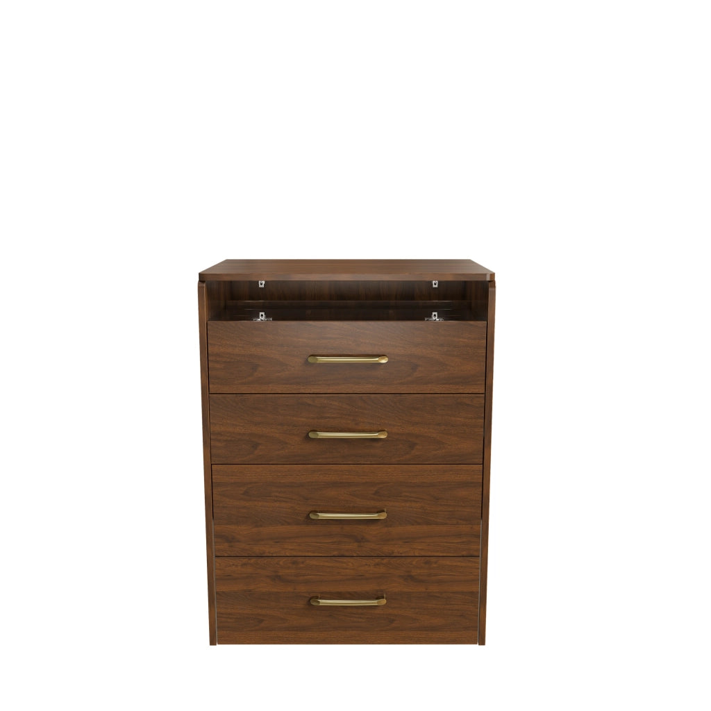 Tavolo da Trucco 3 in 1 con Specchio e Piano in Vetro ¨C MINIMAL ¨C 3 Cassetti, 60x40x118 cm