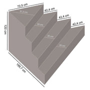 Scala Interna Pavia 1,997 X 1,997 H 1,20 M A 4 Gradini, Per Posa Sotto Liner