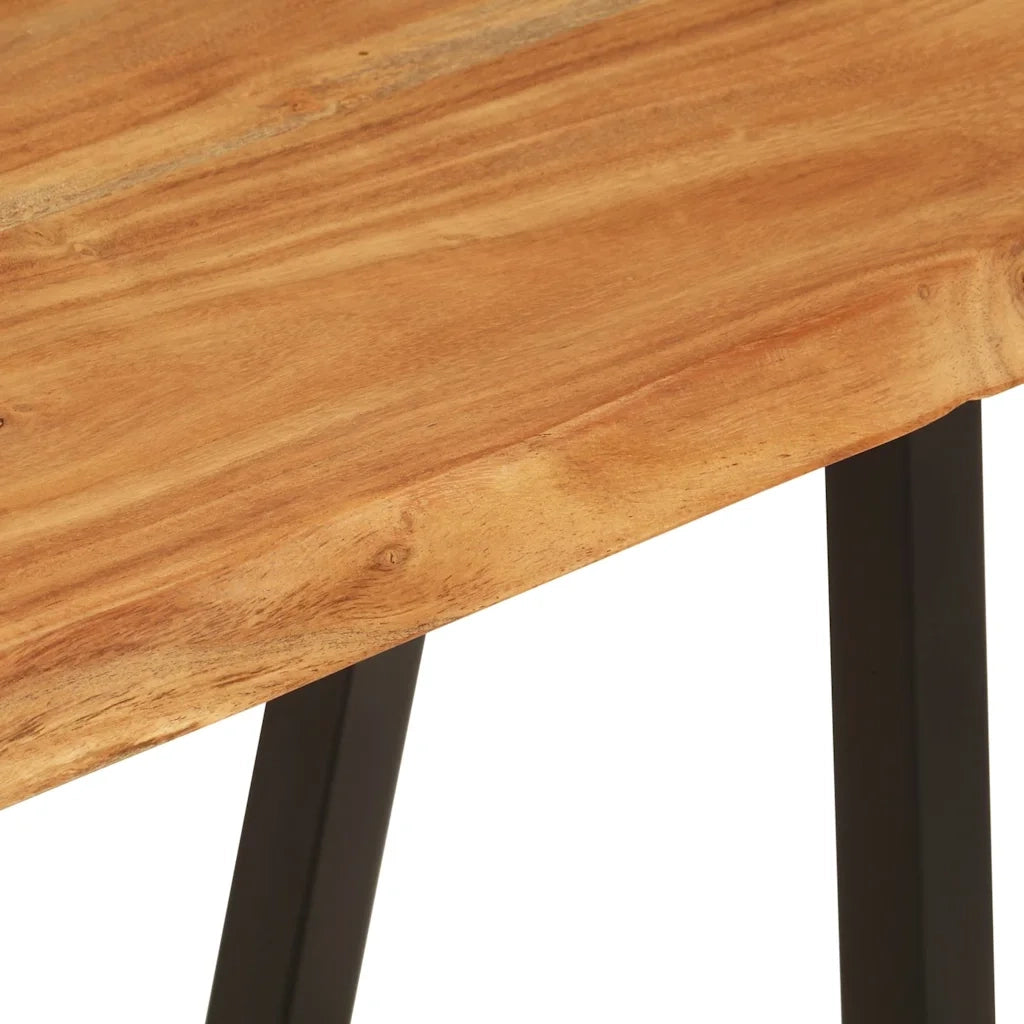 Panca con Bordi Vivi 105 cm in Legno Massello di Acacia CFW8723296