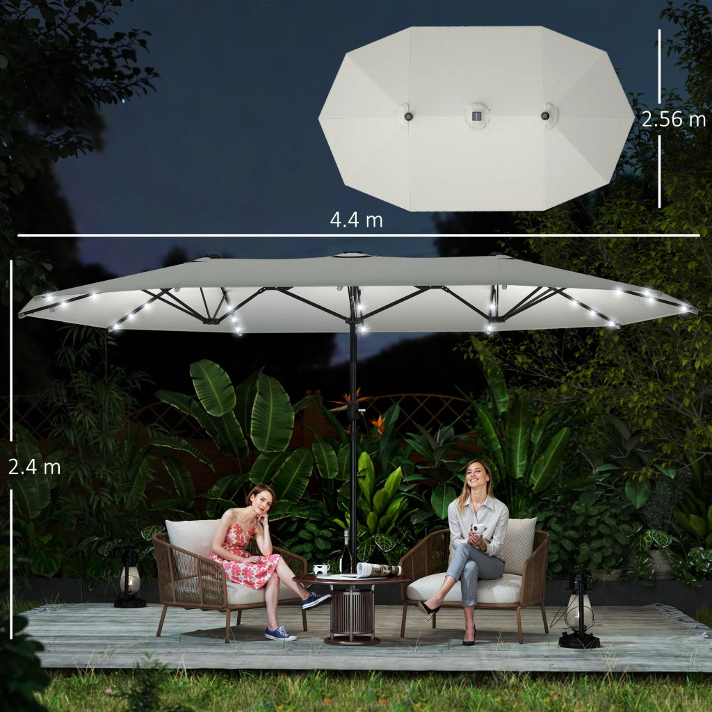Ombrellone Ovalle ¨C zephmum ¨C 440x256 cm crema
