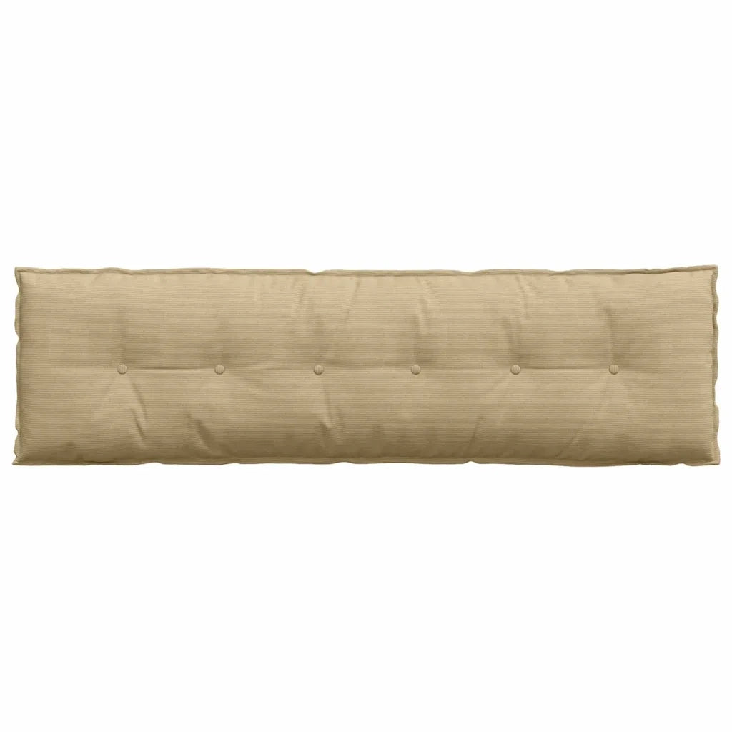Cuscino per Schiena Grigio Verde 180 x 50 cm Tessuto in Cords