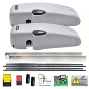 KIT AUTOMAZIONE BASCULANTE CONTRAPPESO 2 MOTORI LAMPEGGIANTE FOTOCELLULE SBLOCCO