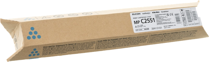 ORIGINAL Ricoh toner ciano 842468 MP C2051 ~9500 Seiten