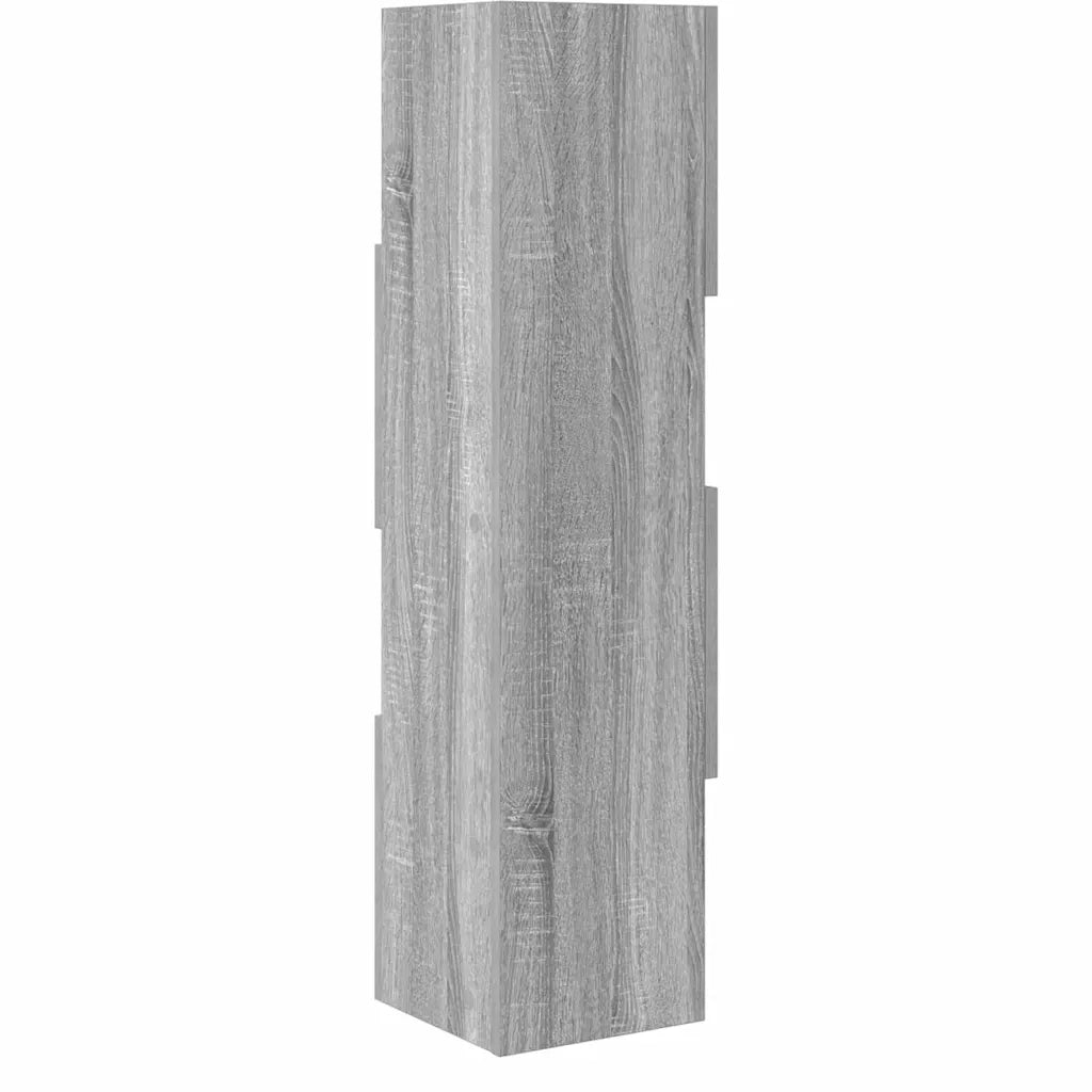 Mobile angolare Grigio Sonoma 25,5x25x102cm Legno multistrato 889810