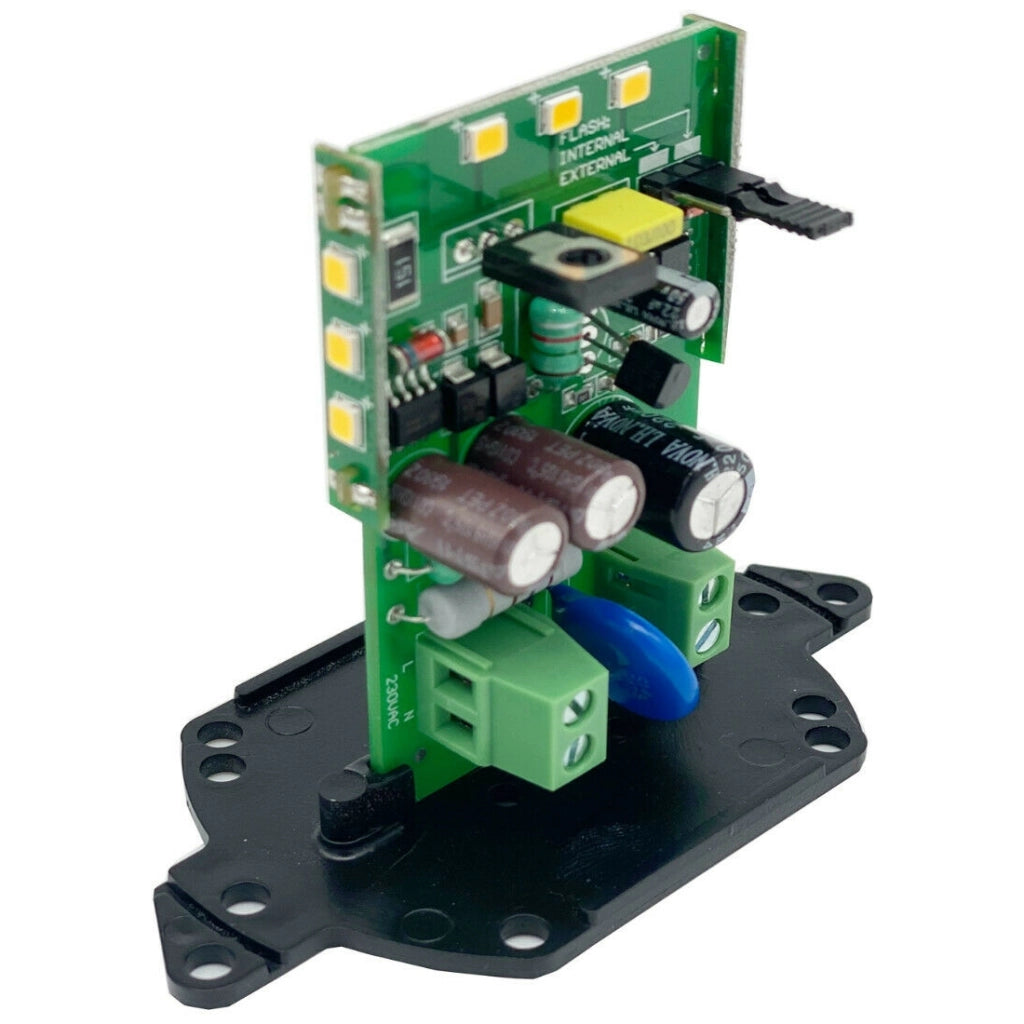 CIRCUITO RICAMBIO LAMPEGGIANTE UNIVERSALE A LED 230V 220V SUPPORTO DI FISSAGGIO