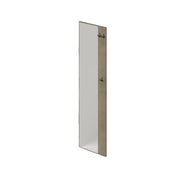 Appendiabiti con specchio a parete colore Argilla H182x50x4cm