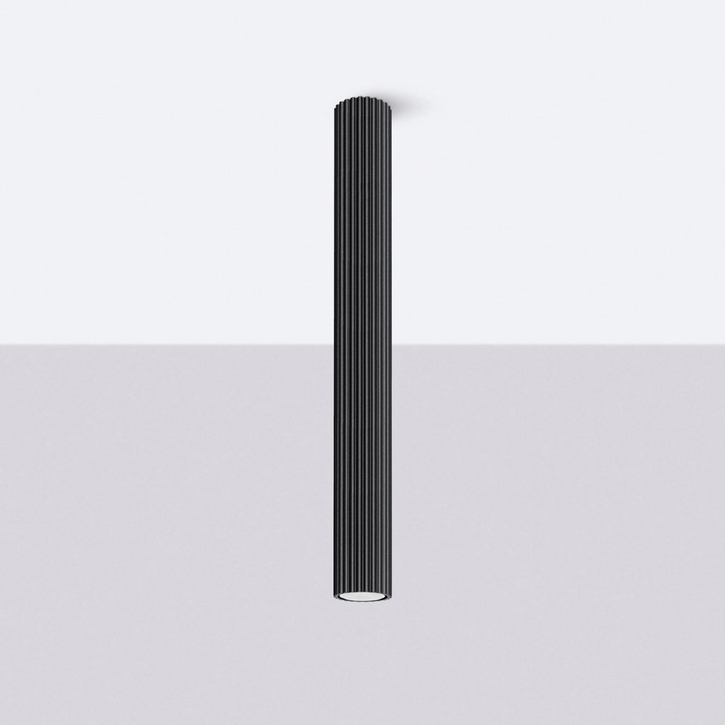 Spot soffitto nero cilindro 60cm GU10 10W Pure Lume