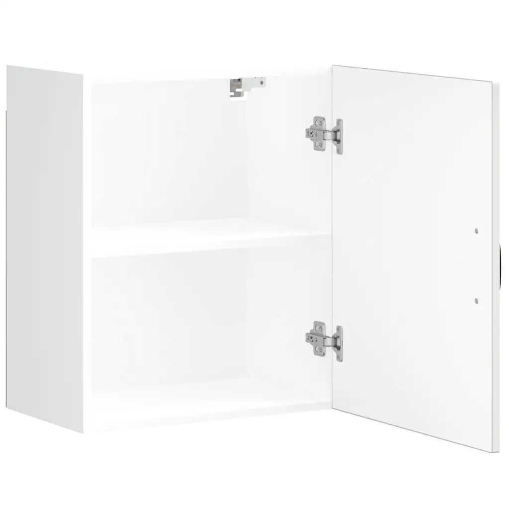 Pensili da cucina 2 pz Kalmar in Legno Multistrato Bianco Lucido 853562