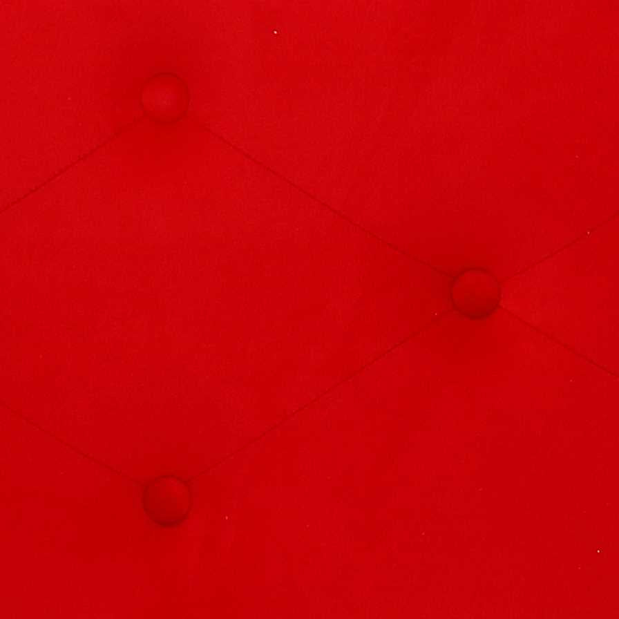 Pouf Contenitore 82x42xh41 cm in Tessuto Velluto Rosso