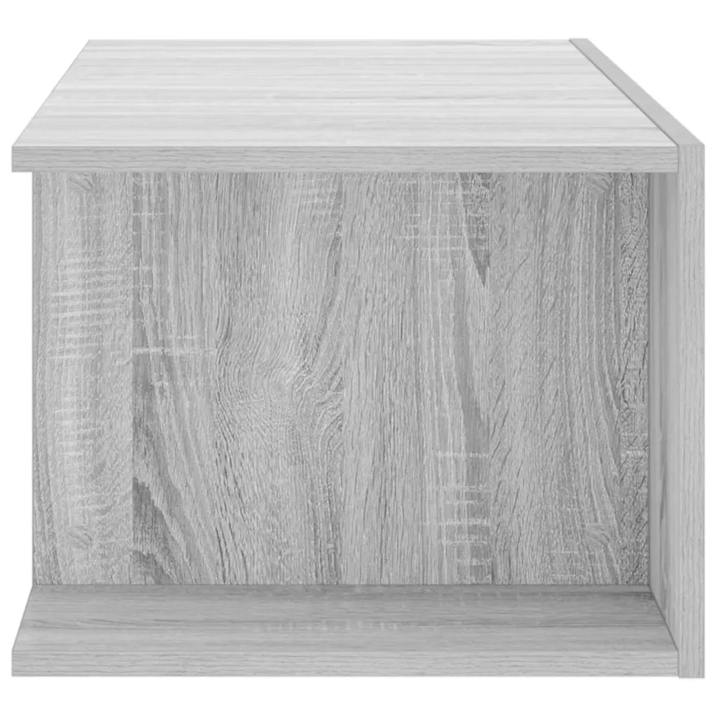 Mobile Porta TV con Luci LED Grigio Sonoma 90x39x30 cm
