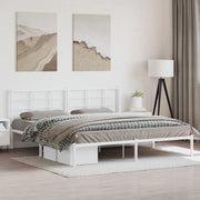 Giroletto con Testiera Metallo Bianco 200x200 cmcod mxl 110686