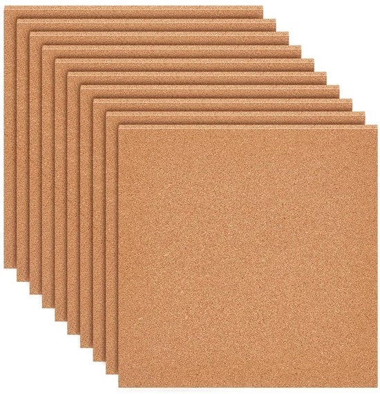 Pannelli di fissaggio 8 pezzi - 30 x 30 cm - 3 mm spessore - Sostegni/PIstelli - Pannello da parete/Decorazione - Artigianato fai da te - Piastrelle di gomma