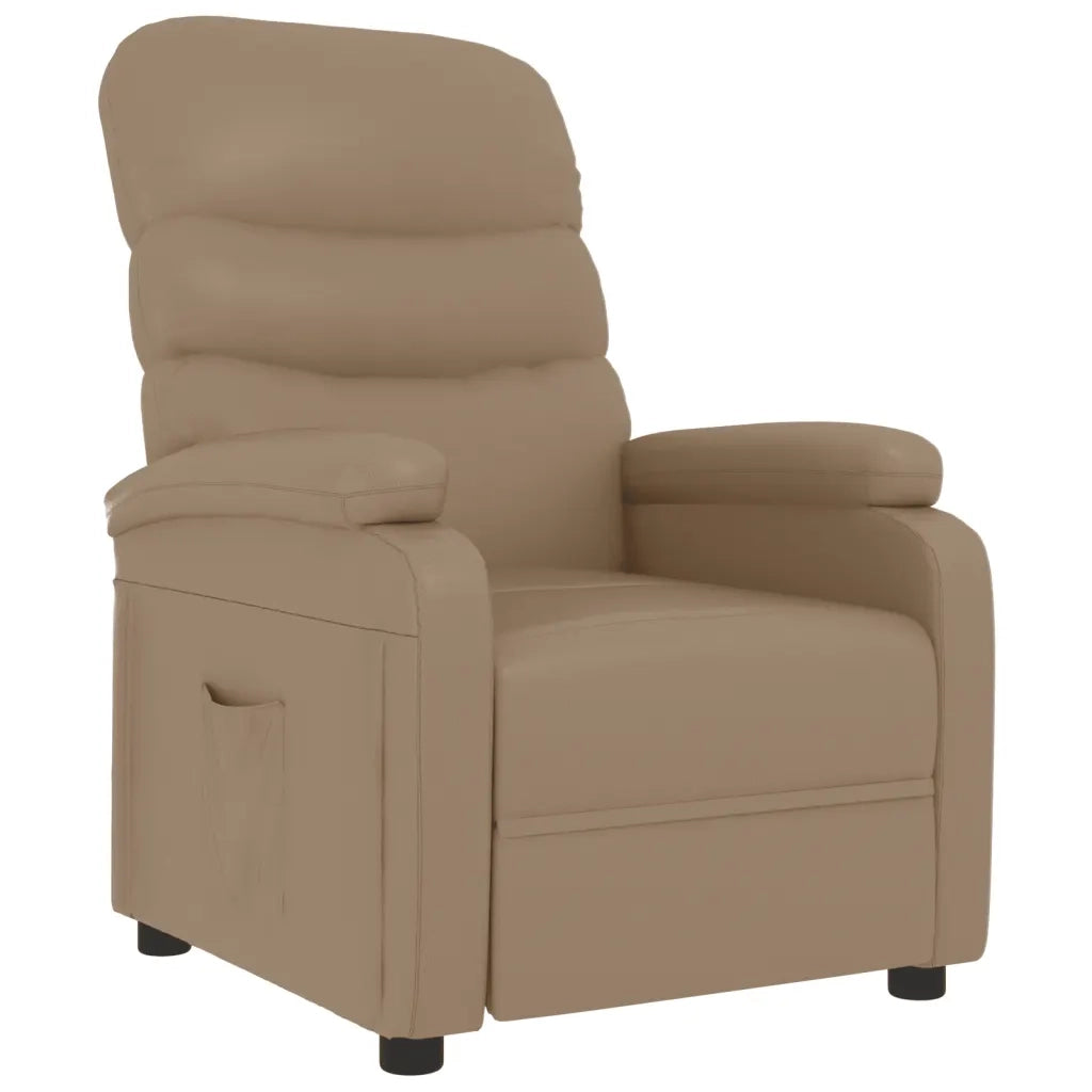 Poltrona Reclinabile Cappuccino in Similpelle 342692