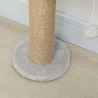 Albero per Gatti a 5 Piani con Giocattolo, Palo di Sisal, Tessuto di Peluche, Grigio Chiaro