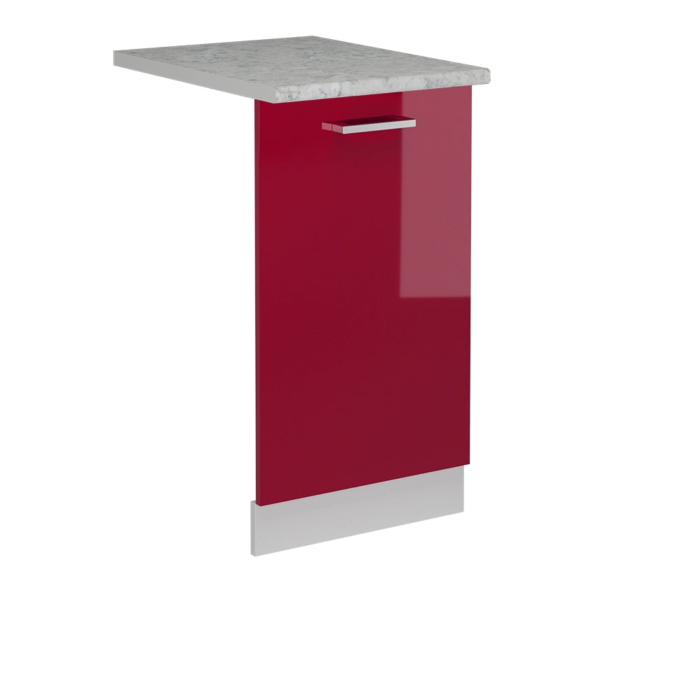 Pannello frontale della lavastoviglie R-Line Rosso lucido/Bianco 45 cm, PL Marmo Vicco
